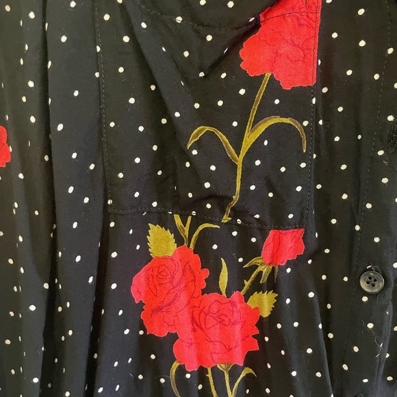 Volcom Button Down Blouse - Picture 2 of 5